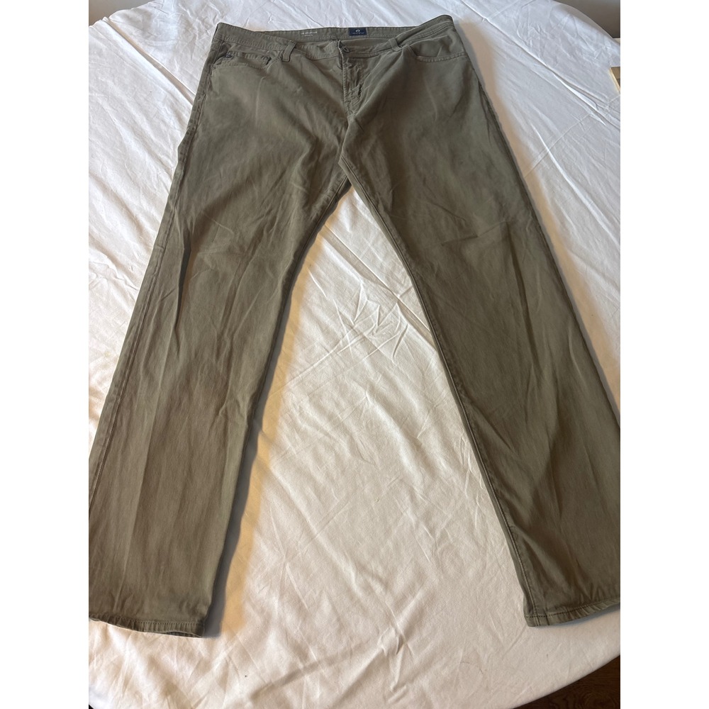 AG Adriano Goldschmied The Graduate Mens 40 Olive Green  Tailored Leg